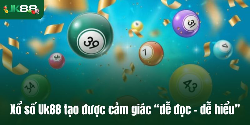 Xổ số Uk88 tạo được cảm giác “dễ đọc – dễ hiểu” với tân binh